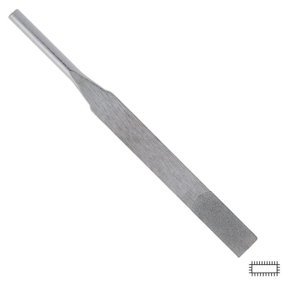 [241-0825] Gesswein® 6x72mm, 600 Grit, Tapered Diamond Poli File