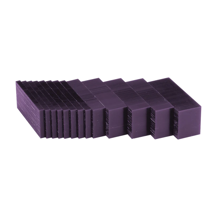 [261-7532] Matt™ Carving Wax Blocks & Slices - 1 lb. Slices Purple