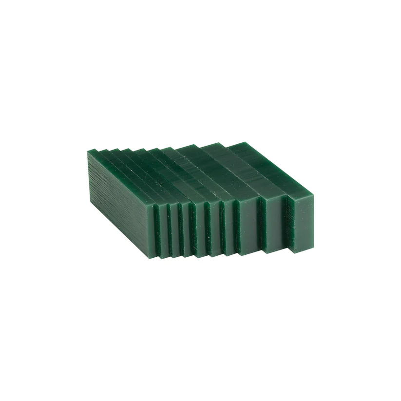 [261-7540] Matt™ Carving Wax Blocks & Slices - 1/2 lb. Slices Green