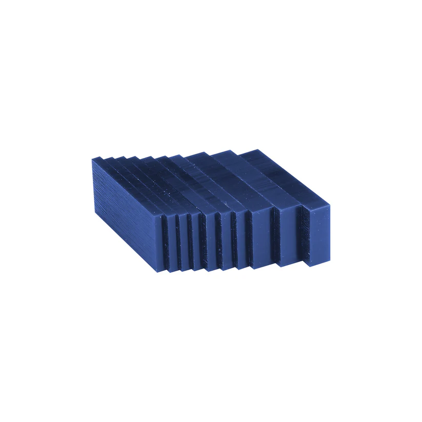 [261-7544] Matt™ Carving Wax Blocks & Slices - 1/2 lb. Slices Blue
