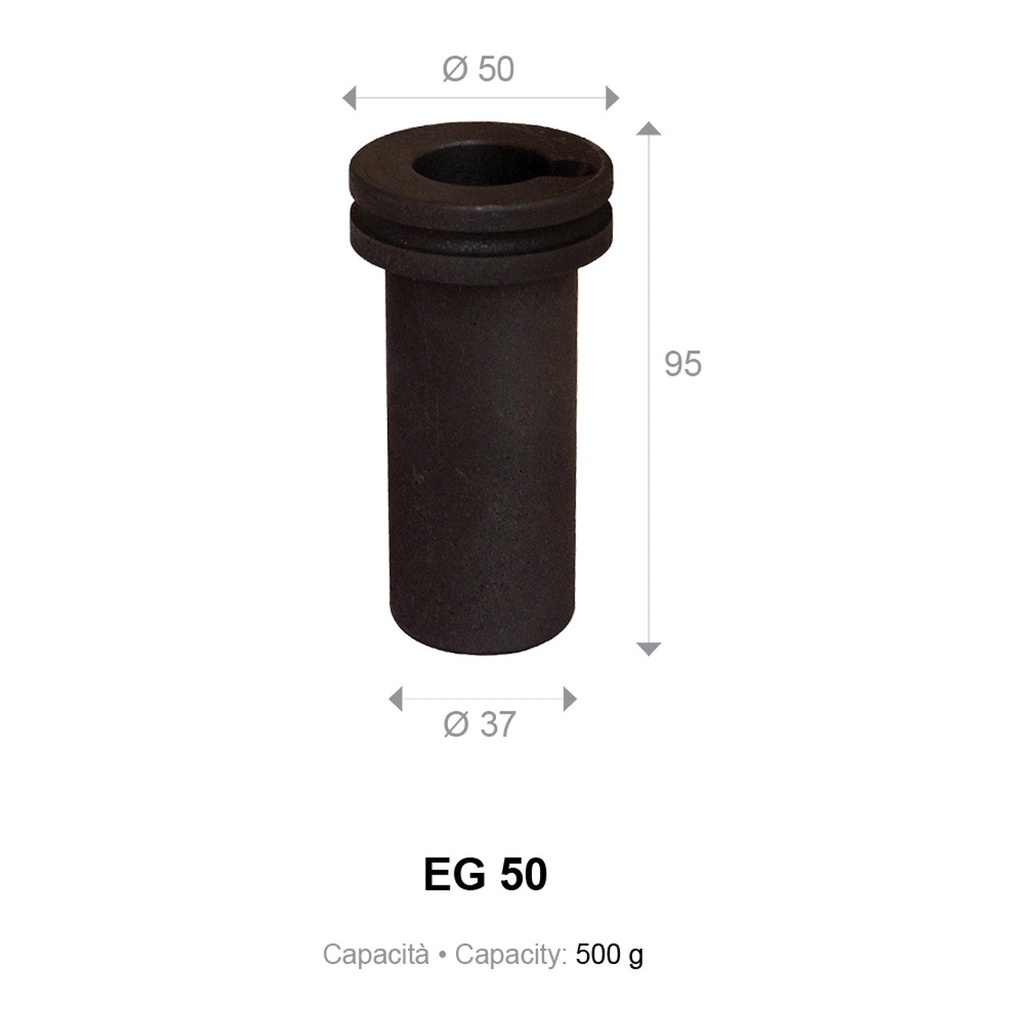 Repl 3000g Crucible for Electric Melter Furnace 3kg - EG78