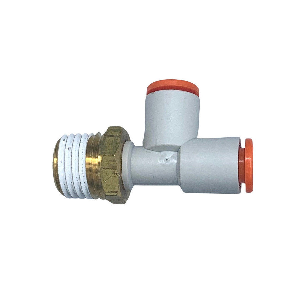 Quick Disconnect Fitting  - 1/4" Male Swivel T Connector