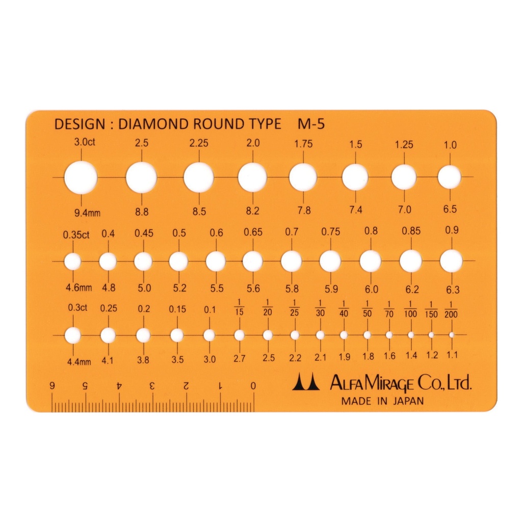 M-5 Diamond Round Template