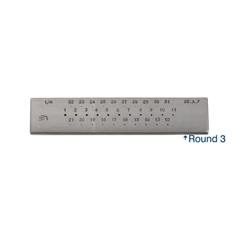 Steel Drawplate Round #3