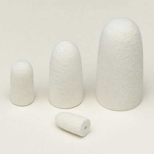 Hard Unmounted Felt Cones, Small - 1/4" x 1/2" Pointed  (Pkg. of 12)