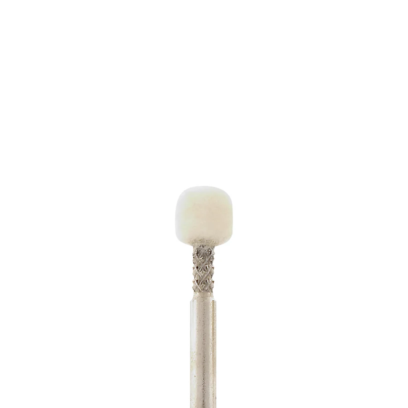 [286-1020] Mounted Felt Bobs, Round & Cone - 1/8" Shank, 1020 Hard  (Pkg. of 12)