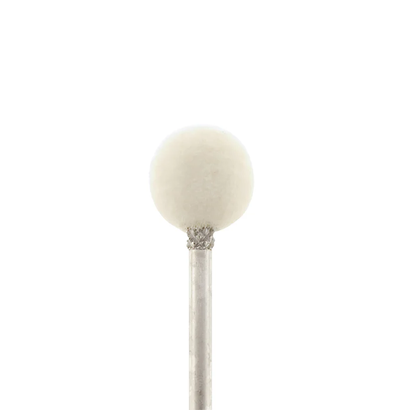 [286-1060] Mounted Felt Bobs, Round & Cone - 1/8" Shank, 1060 Hard  (Pkg. of 12)