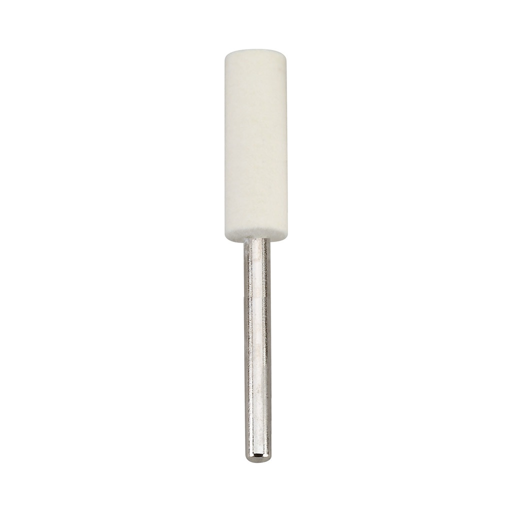 [286-1089] Hard Felt Cylinders 1/4" x 1" on 1/8" Shanks (Pkg. of 3)