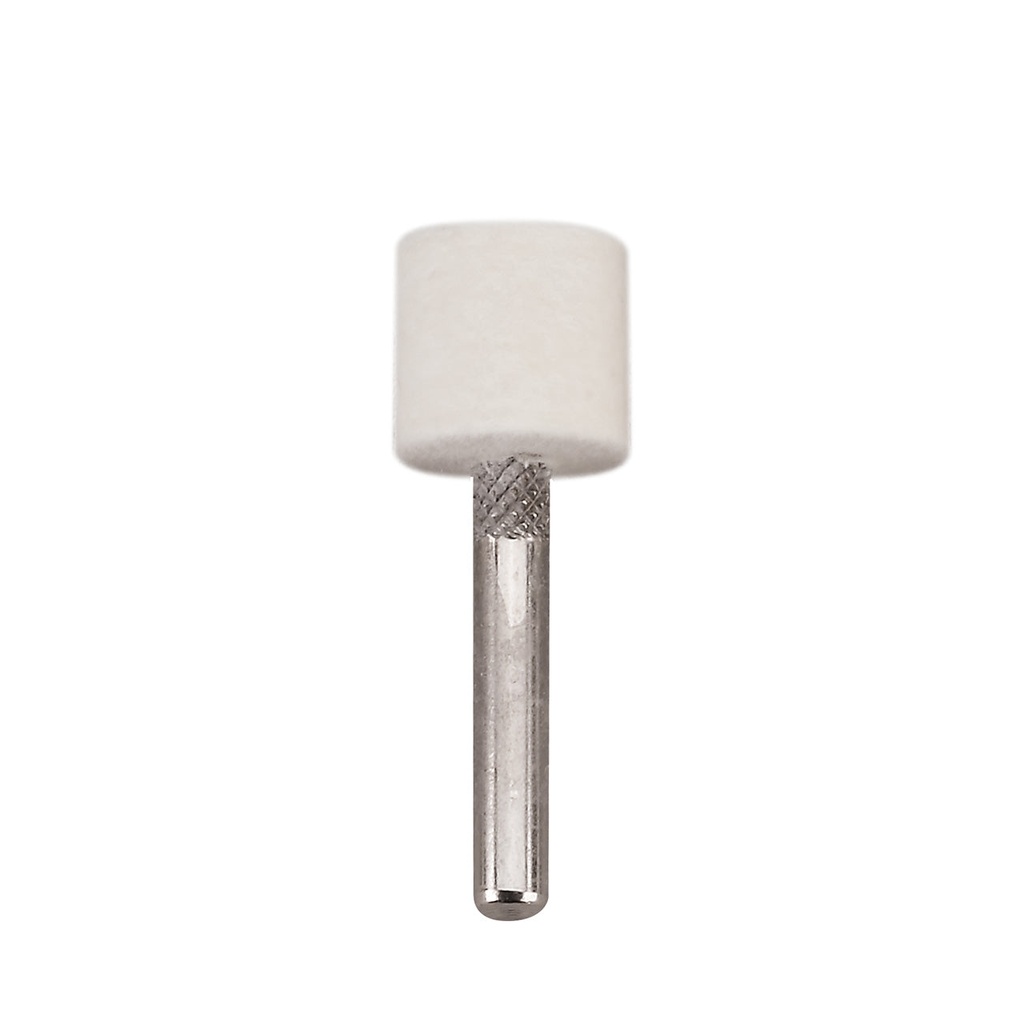 Mounted Felt Bobs, Cylinders - 1/4" Shank, 1110 Hard  (Pkg. of 12)