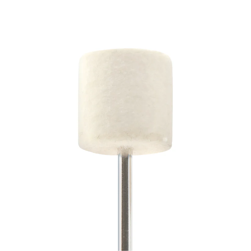 Mounted Felt Bobs, Cylinders - 1/8" Shank, 1110 Hard  (Pkg. of 12)