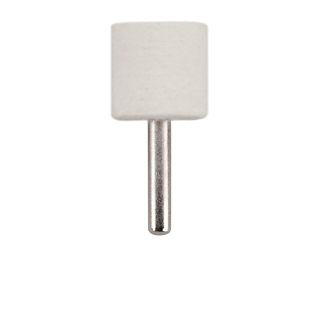 Mounted Felt Bobs, Cylinders - 1/4" Shank, 1114 Hard  (Pkg. of 12)