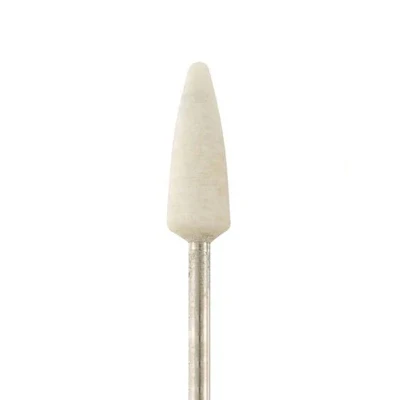 [288-2320] Mounted Felt Bobs - 3/32" Shank, Point, Hard (Pkg of 12)