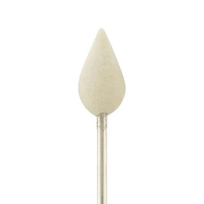 [288-2321] Mounted Felt Bobs - 3/32" Shank, Flame, Hard (Pkg of 12)