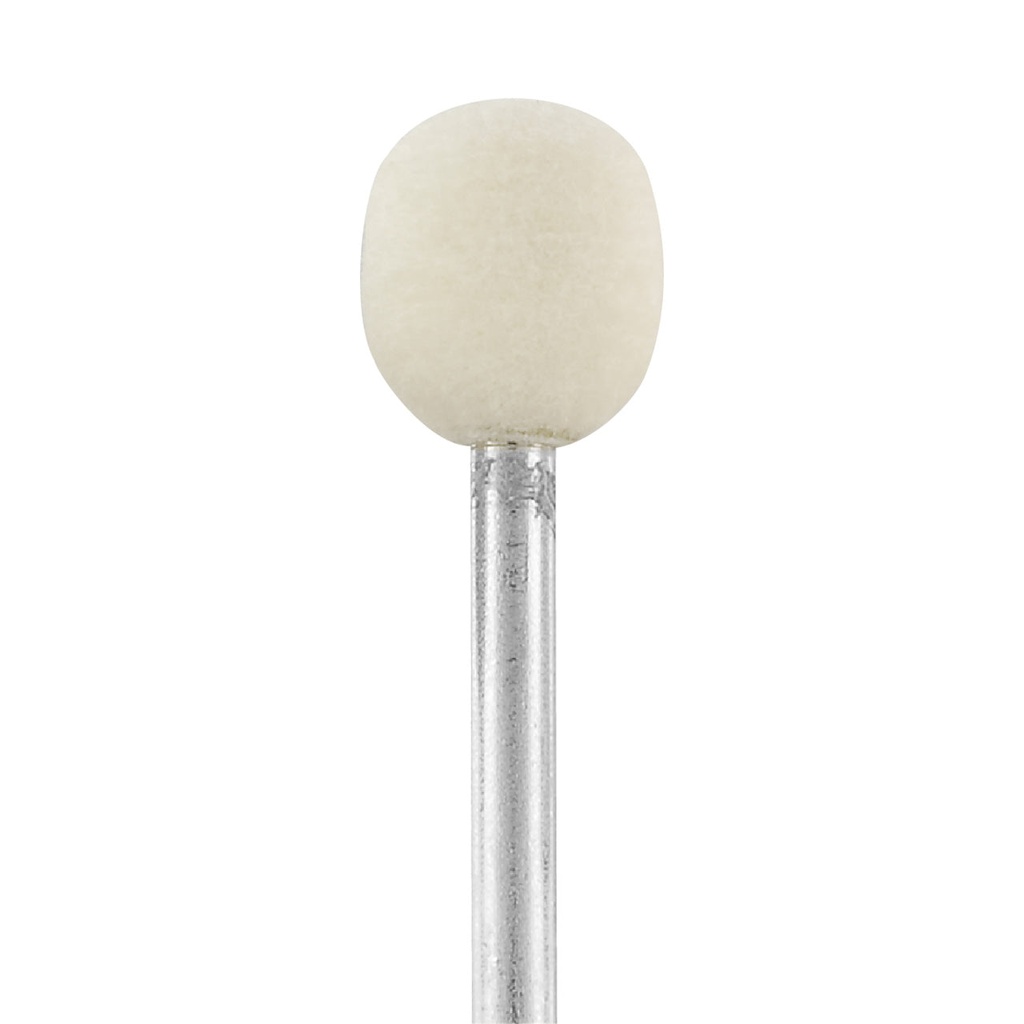 [288-2322] Mounted Felt Bobs - 3/32" Shank, Ball, Hard (Pkg of 12)