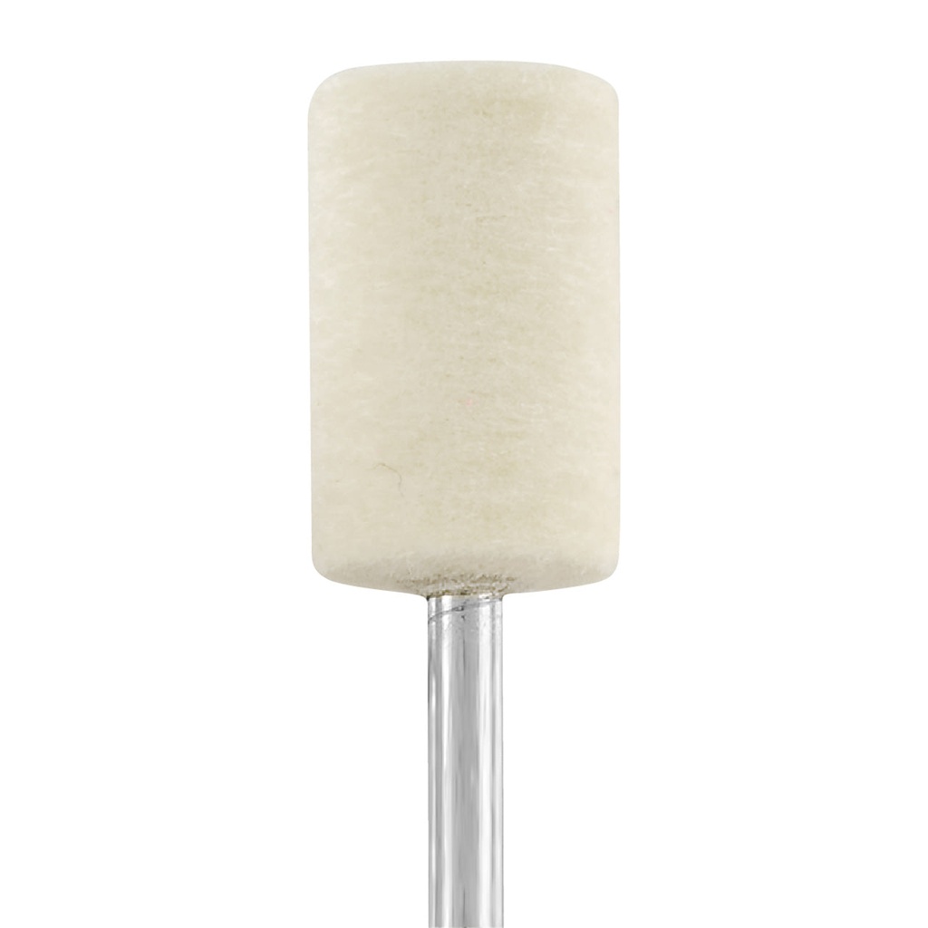 Mounted Felt Bobs - 3/32" Shank, Cylinder, 3/8" x 5/8" Hard (Pkg of 12)
