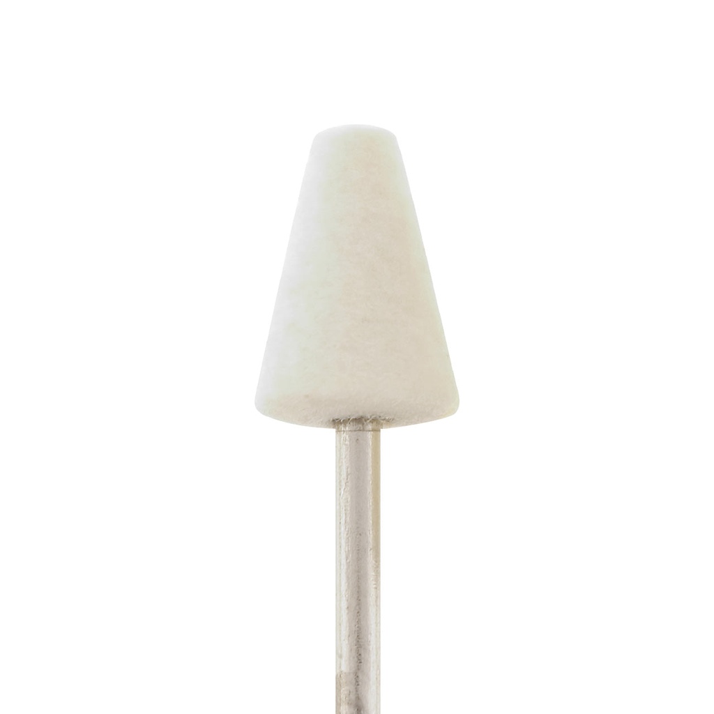 [289-1040] Mounted Felt Bobs, Round & Cone - 1/8" Shank - 1040 Soft  (Pkg. of 12)