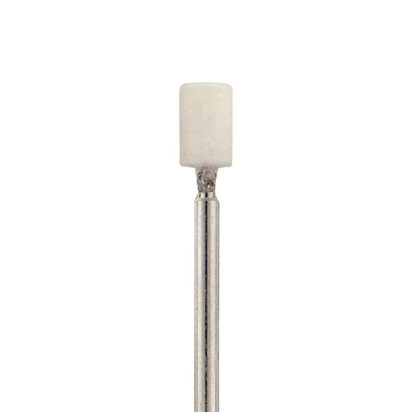 [289-1101] Mounted Felt Bobs, Cylinders - 1/8" Shank - 1101 Soft  (Pkg. of 12)