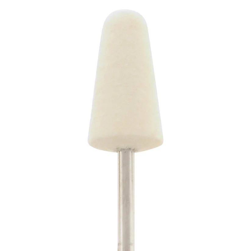 [290-1011] Mounted Felt Bobs, Round & Cone - 1/8" Shank - 1011 Medium  (Pkg. of 12)