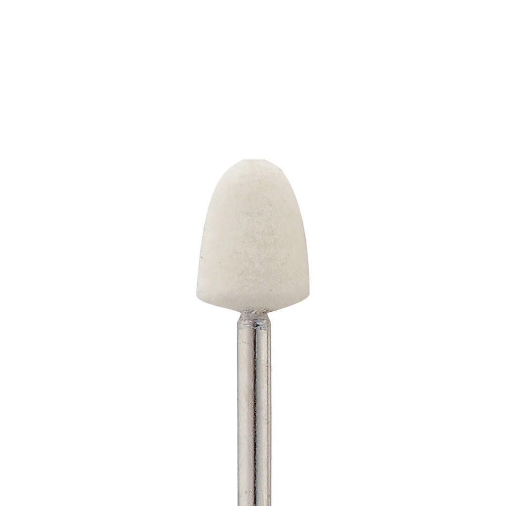 [290-1030] Mounted Felt Bobs, Round & Cone - 1/8" Shank - 1030 Medium  (Pkg. of 12)