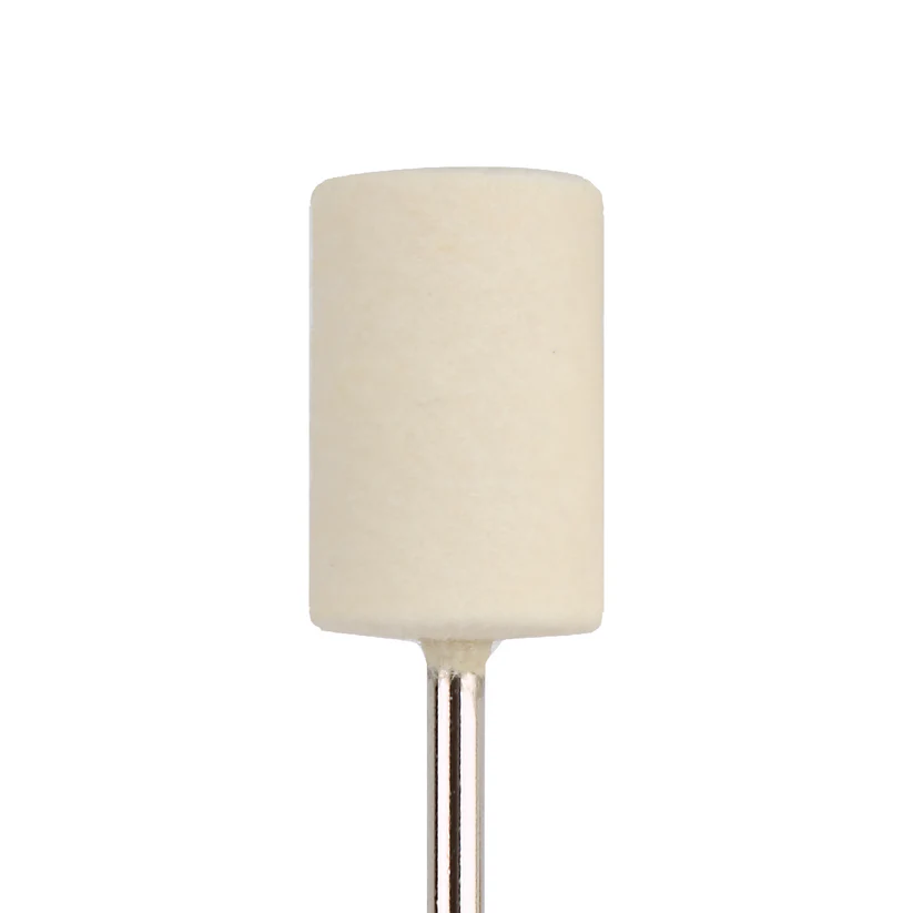 [290-1108] Mounted Felt Bobs, Cylinders - 1/8" Shank - 1108 Medium  (Pkg. of 12)