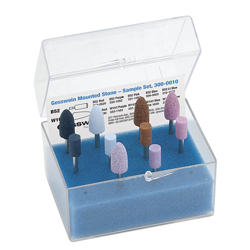 [300-0010] Gesswein®  Mounted Points Sample Set of 10 - 1/8" Shank