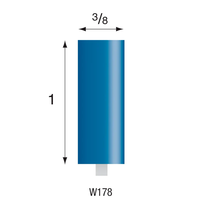 [305-1780] W178 Blue Mounted Points 1/8" Shank (Pkg of 24)