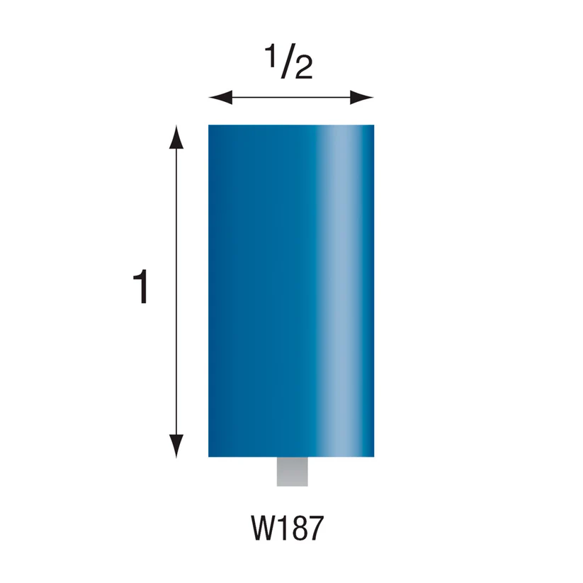 [305-1870] W187 Blue Mounted Points 1/8" Shank (Pkg of 24)