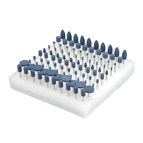 [305-3000] Gesswein® Blue Mounted Points Set of 100 - 1/8" Shank