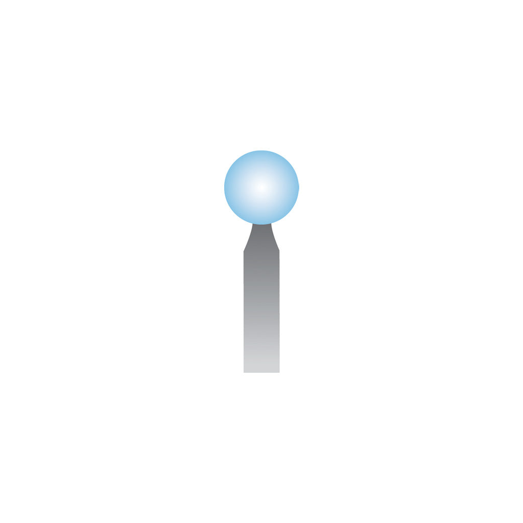 [322-1233] B123 Light Blue Mounted Points 3mm Shank (Pkg of 24)