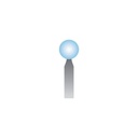 B123 Light Blue Mounted Points 3mm Shank (Pkg of 24)