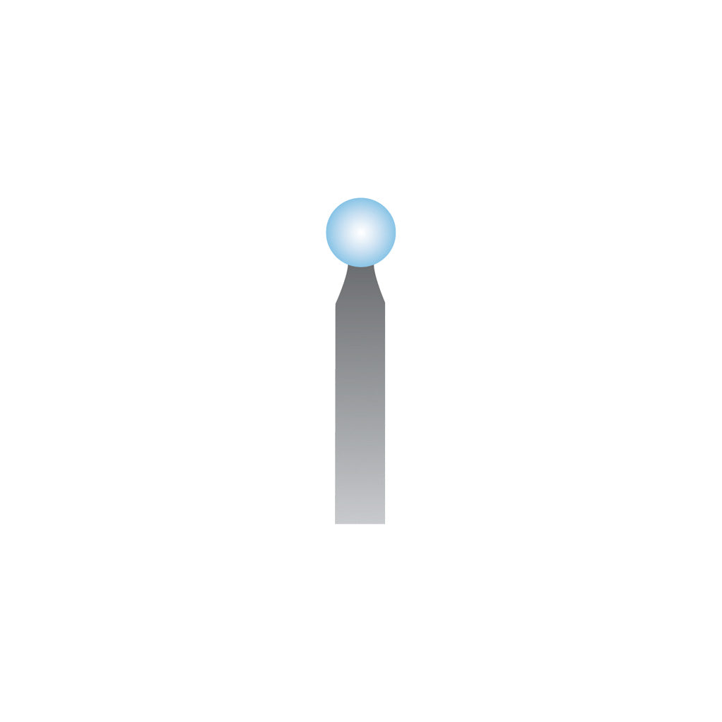 [322-1243] B124 Light Blue Mounted Points 3mm Shank (Pkg of 24)