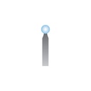 B124 Light Blue Mounted Points 3mm Shank (Pkg of 24)