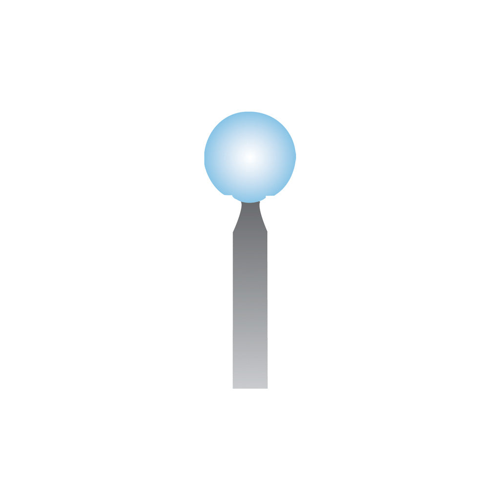 [322-1253] B125 Light Blue Mounted Points 3mm Shank (Pkg of 24)