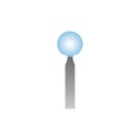 B125 Light Blue Mounted Points 3mm Shank (Pkg of 24)