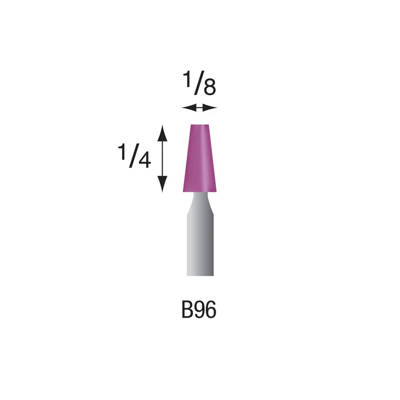 B96 Purple Mounted Points 3mm Shank (Pkg of 24)