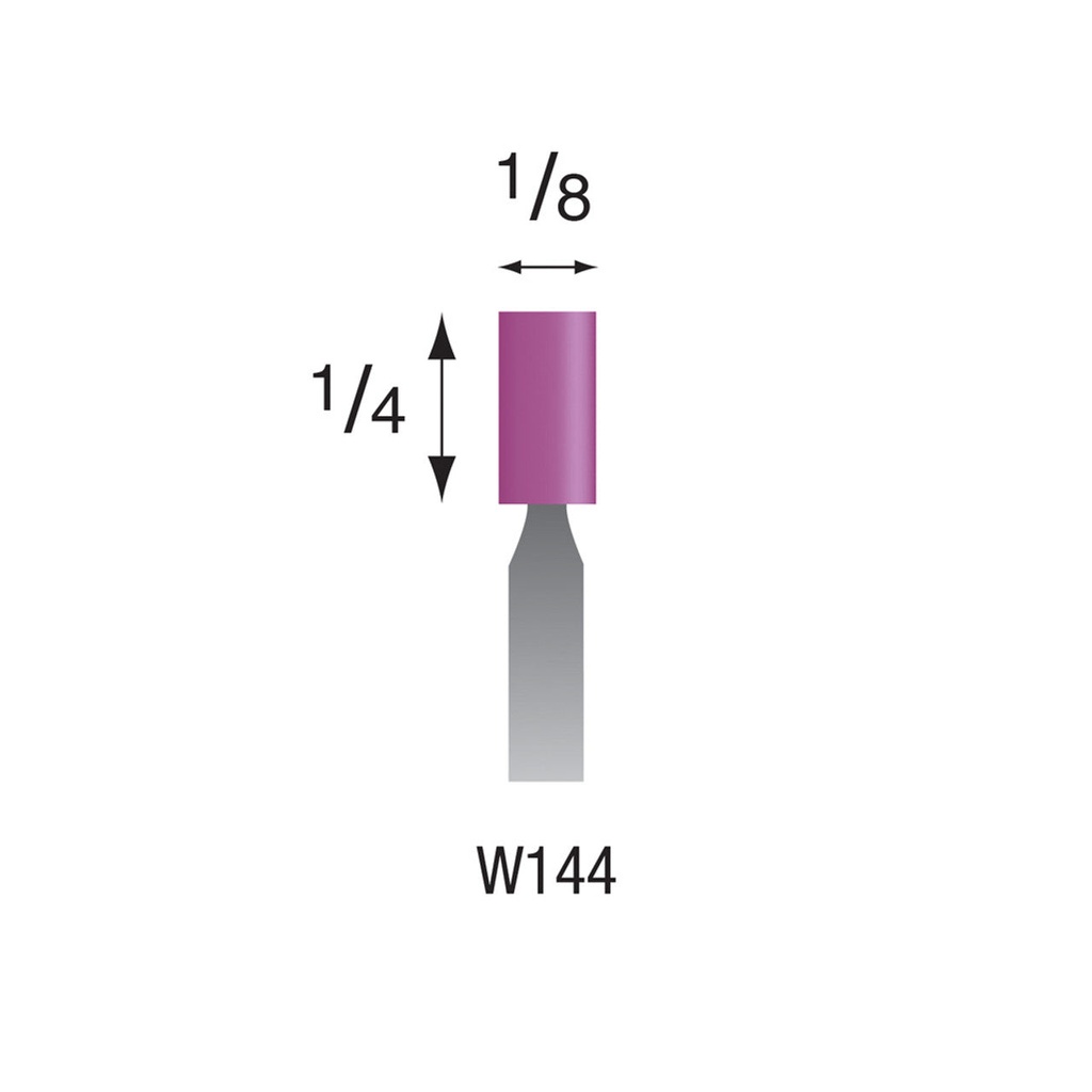 W144 Purple Mounted Points 1/8" Shank (Pkg of 24)