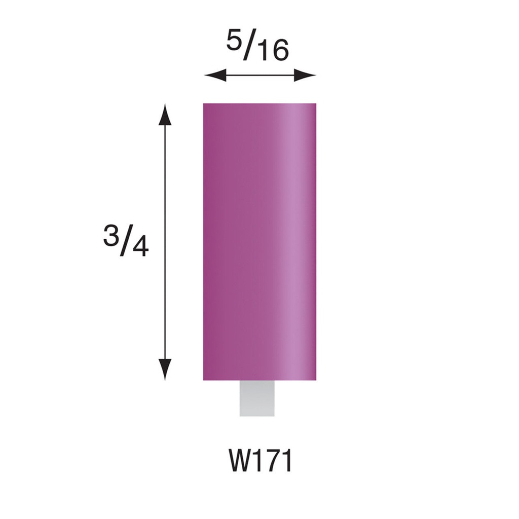 W171 Purple Mounted Points 1/8" Shank (Pkg of 24)
