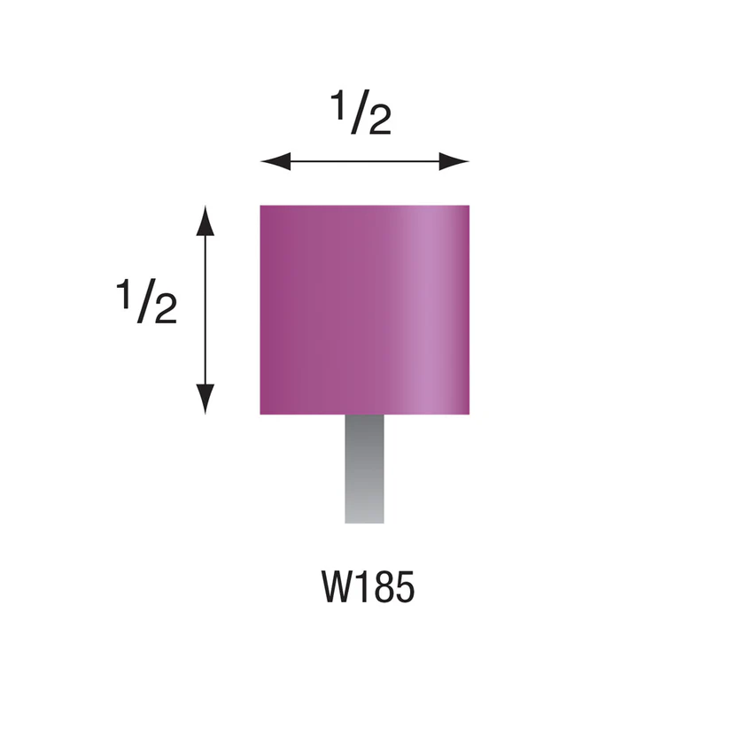 W185 Purple Mounted Points 3mm Shank (Pkg of 24)
