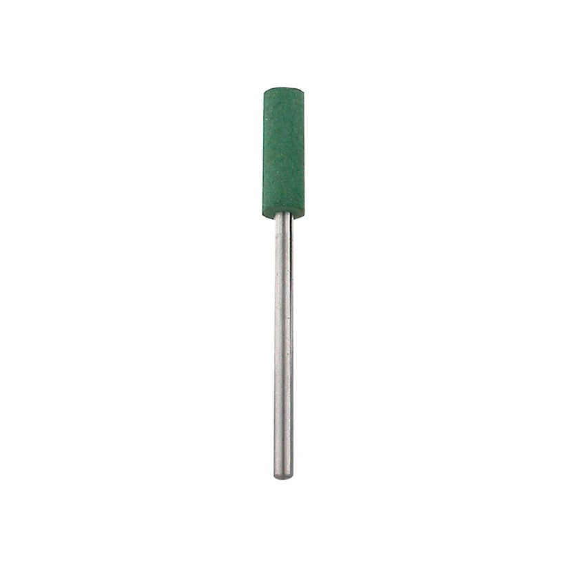 [351-0603] Cera Mounted 5x15 Green Cylinder 3/32" Shank