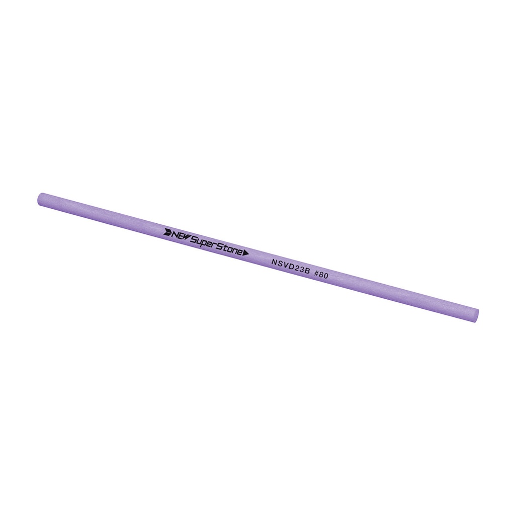 NSS 2.35 Round x 100mm 80 Grit Violet New Super Ceramic Stone
