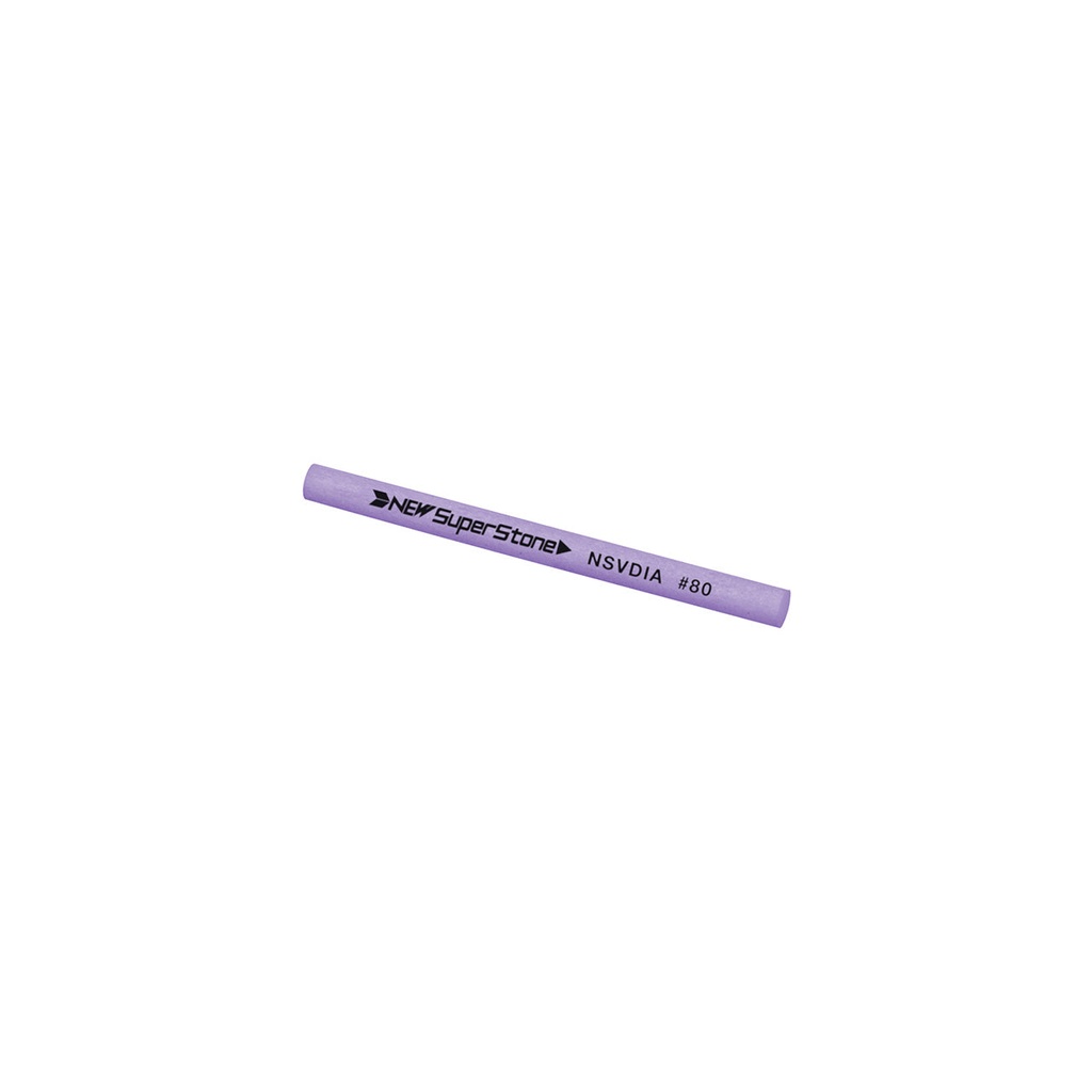 [355-0037] NSS 3.175 Round x 50mm 80 Grit Violet New Super Ceramic Stone