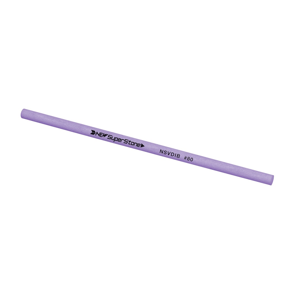 NSS 3.175 Round x 100mm 80 Grit Violet New Super Ceramic Stone