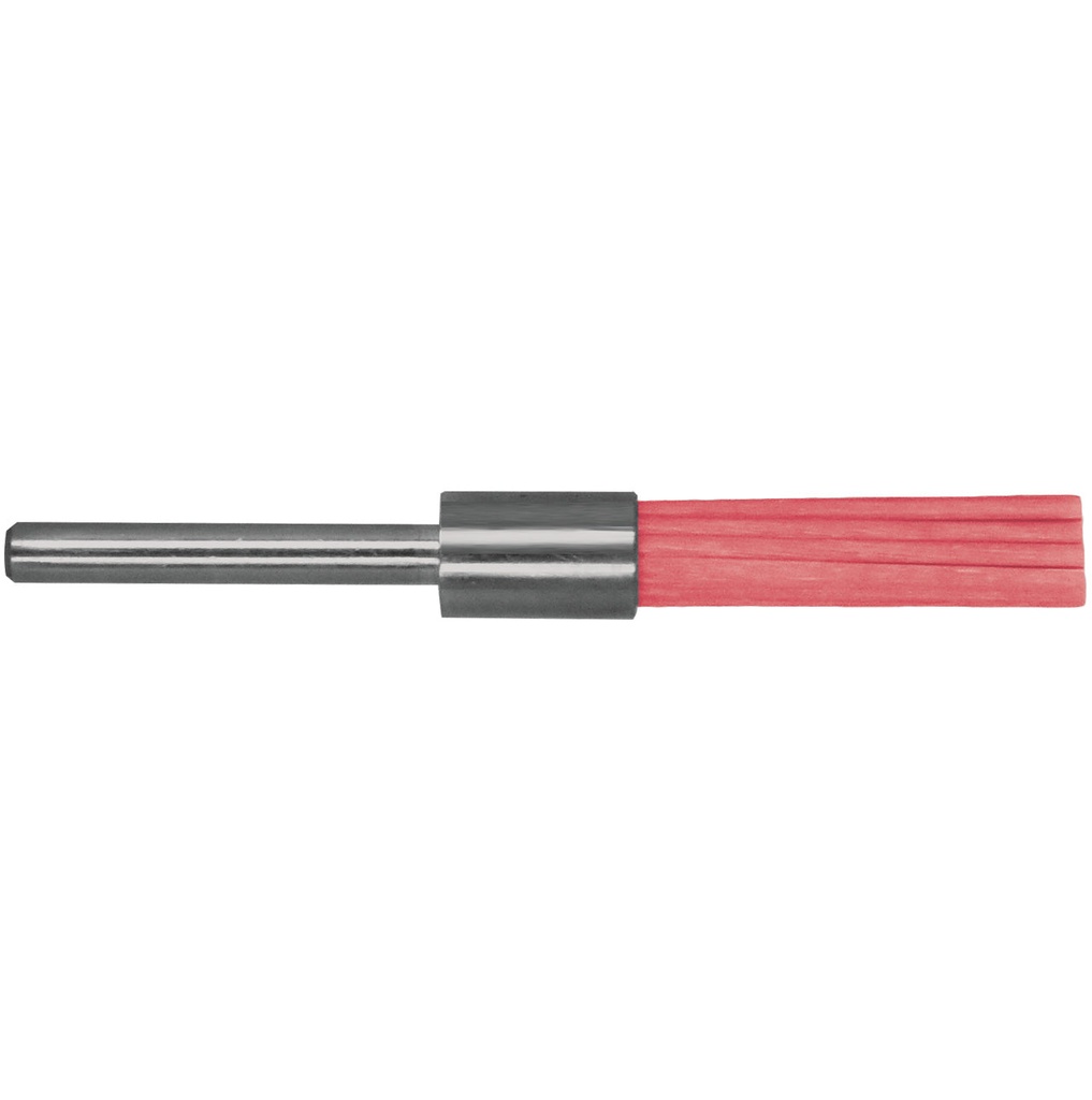 [355-1522] Cristone Matrix 1200 Grit Ceramic End Bristle Brush 3mm shank - Red