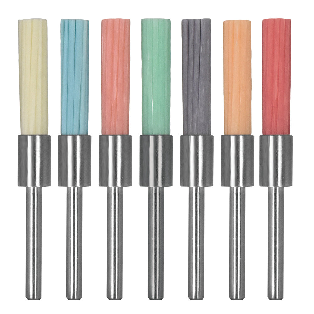Cristone Matrix Ceramic End Bristle Brush 7pc Set - 3mm Shanks