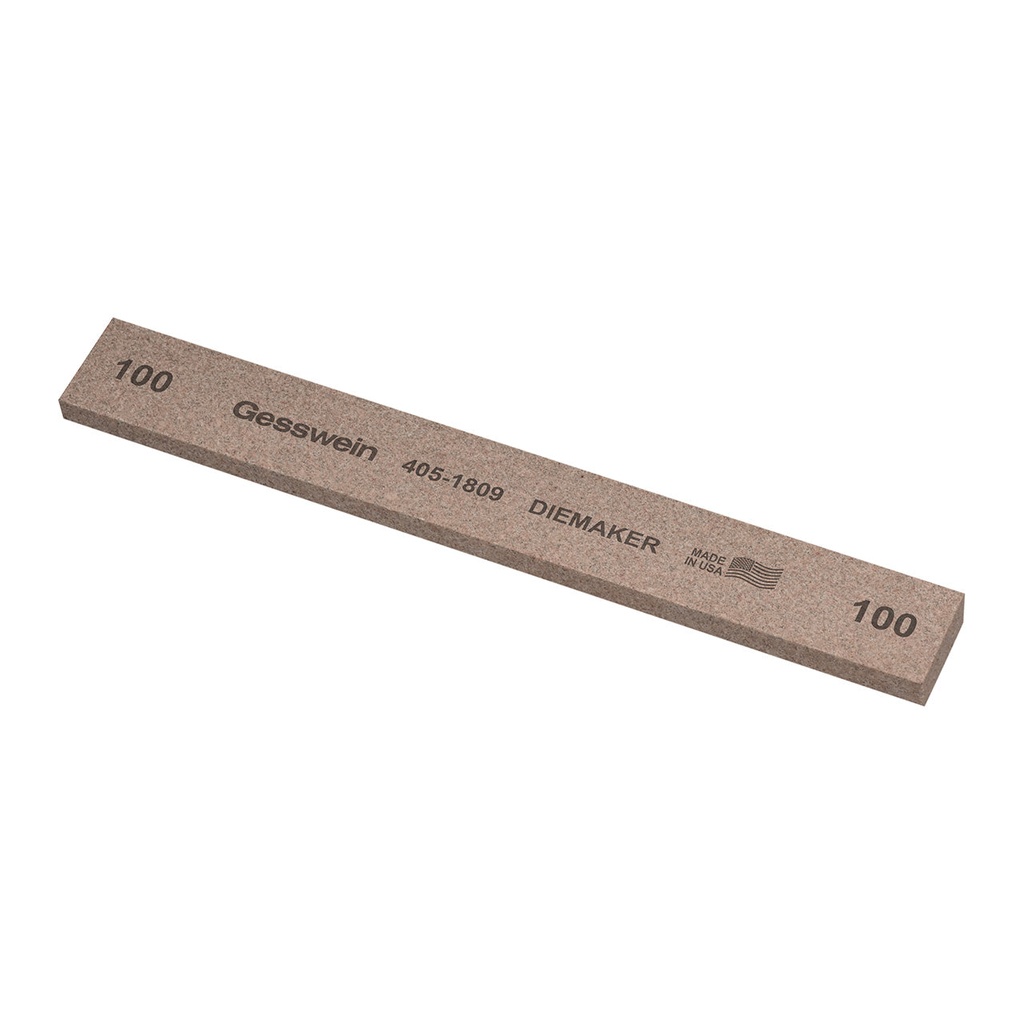 [405-1809] Gesswein® Diemaker Stones - 3/4" x 1/4" x 6", 100 Grit  (Pkg. of 6)