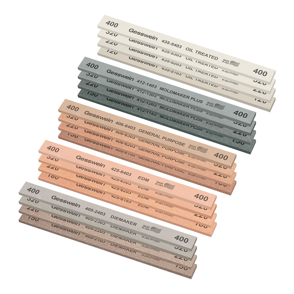 [405-2055] Gesswein® 20 Piece Polishing Stone Sets - 1/2" x 1/8"