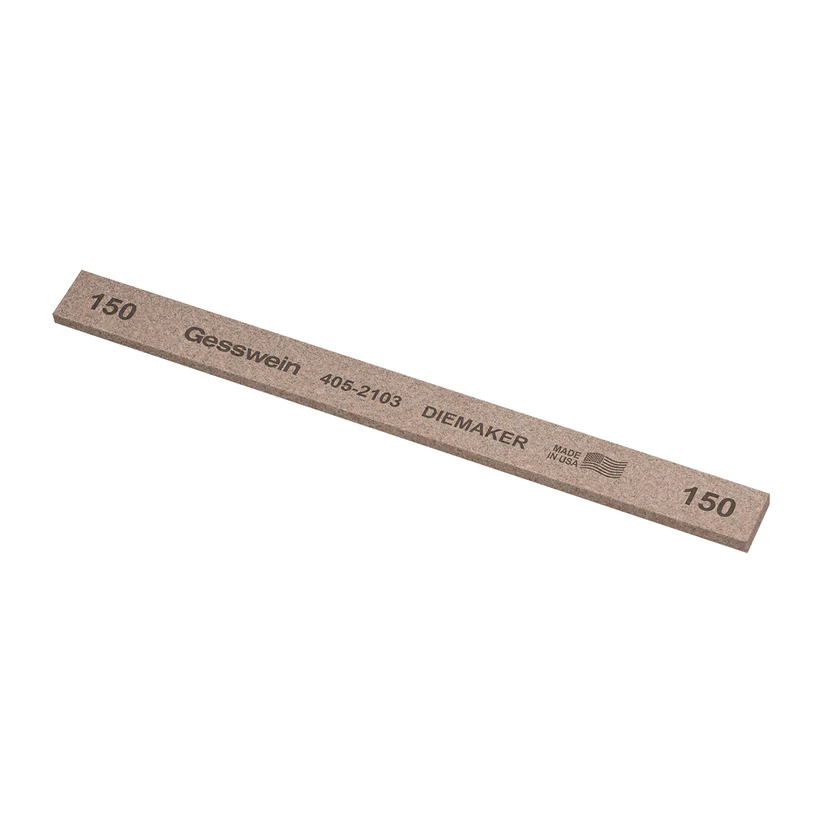 Gesswein® Diemaker Stones - 1/2" x 1/8" x 6", 150 Grit  (Pkg. of 12)