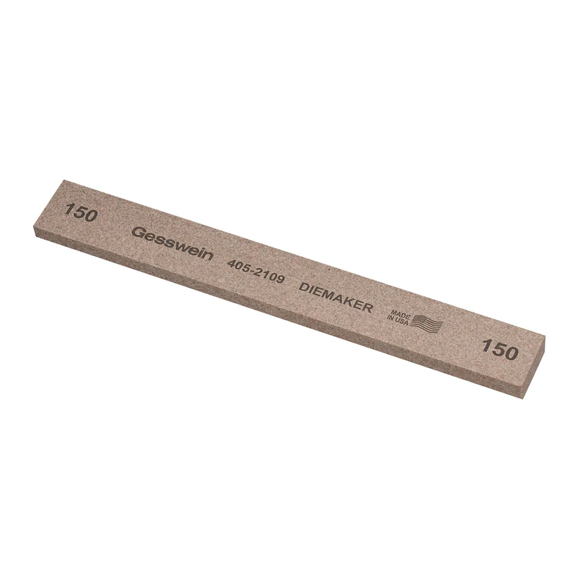 [405-2109] Gesswein® Diemaker Stones - 3/4" x 1/4" x 6", 150 Grit  (Pkg. of 6)