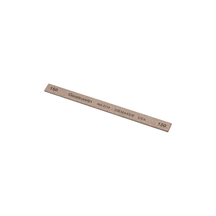 [405-2110] Gesswein® Diemaker Stones - 1/4" x 1/16" x 4", 150 Grit  (Pkg. of 12)