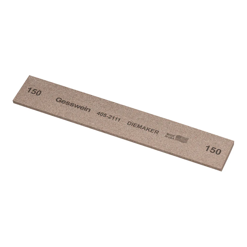 [405-2111] Gesswein® Diemaker Stones - 1" x 1/8" x 6", 150 Grit  (Pkg. of 6)